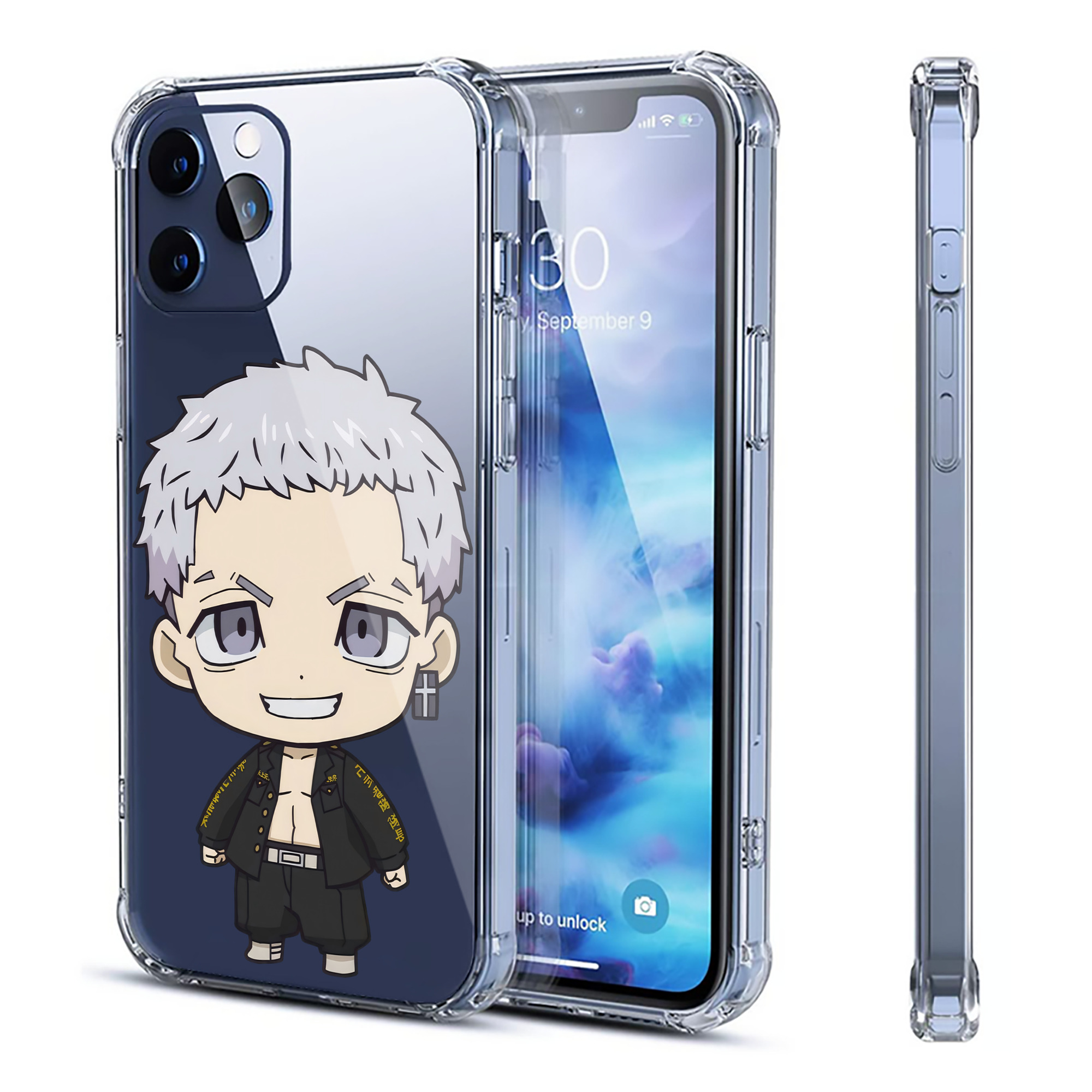 （画像用） 東京リベンジャーズ Tokyo Revengers 【iPhone 12シリーズ対応】透明スマホケース（クリアソフトケース）